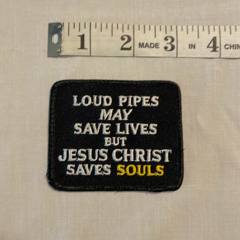Christian biker patch